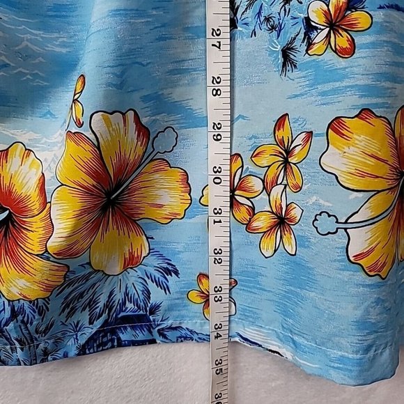 Double Decker Men's Hawaiian Button Front Camp Shirt Island Floral Size XL - Picture 11 of 14